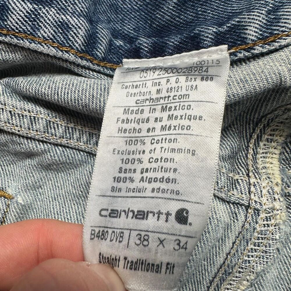 Carhartt Men's Blue Jeans - Picture 3 of 4
